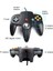 BLACK-N64 Klasik Denetleyici 64-Bit Kablolu Uzaktan Kumanda Gamepad Joystick Retro Oyun Aksesuarları Video Oyun Sistemi Konsolu Joypad (Yurt Dışından) 1