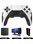 Beyaz SIYAH-P48 Altı Eksenli Jiroskop Oyun Denetleyicisi Ile Kablosuz Gamepad Ps4 Ps3 Konsolu Windows 7 8 10 Çift Titreşim Pc Joystick (Yurt Dışından) 1