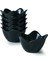 Siyah Zambak Çerezlik / Sosluk 12 Cm 6 Adet 4