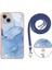 IPhone 14 Kapak Mermer Ayrılabilir Kayış Crossbody Kordon Yumuşak (Yurt Dışından) 5