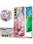 Samsung Galaxy S21 Fe 5g Için Kılıf 360 &deg; Dönebilir Halka Tampon Mermer Tpu (Yurt Dışından) 1