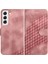 Samsung Galaxy S22 Flip Iş Için Geometrik Desen Manyetik Kart (Yurt Dışından) 1