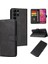 Samsung Galaxy S22 Ultra Deri Folio Flip Case Manyetik Karbon (Yurt Dışından) 1