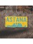 Astana Silüetli Dekoratif Alüminyum Tabela - Retro Metal Duvar Dekoru - Astana Manzaralı Levha -10 cm x 20 cm 1