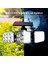 Güneş Enerjili 138 Ledli 5 Metre Panel Uzatma Kablolu Solar Bahçe Lambası JD-2858 3