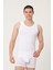 Erkek Pamuklu Süprem Penye Slim Fit Atlet Kolsuz Likralı Üst - 1023 1