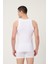 Erkek Pamuklu Süprem Penye Halter Yaka Kolsuz Atlet Likralı Üst 2'li -1022 2