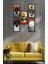 Modern Style Dekorize Mdf 5 Parça Çerçeve Görünümlü Tablo Set 10201 2