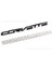 Chevrolet Corvette Bagaj Yazısı Siyah Renk Metal 3D Ithal Arma Logo Luggage Lettering Rigging 2