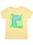 Sevimli Dinozor Baskılı Erkek Bebek Tshirt Sarı 1