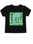 Sevimli Dinozor Baskılı Erkek Bebek Tshirt Siyah 1
