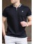 Siyah Polo Yaka Erkek Tişört 9281 2