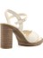 Carmona Topuklu Sandalet - Ekru 3