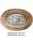 Rattan Dekoratif Oval Hasır El Yapımı Sedef Tepsi 3 Lü Set 1