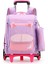 Love Home Lovehome Çocuklar Için Büyük Kapasitelii Çekçekli Tekerlekli Sırt Çantası - Mor (Yurt Dışından) 1