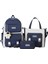 Clbdbag Ilkokul Öğrencilerinin Okul Çantası 3 Parça Set Kadınlar Sırt Çantası Büyük Kapasiteli Seyahat Sırt Çantası(Aksesuarlar Dahil) (Yurt Dışından) 1