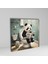 Tekli Kare Kanvas Banyo Tablosu Gazete Okuyan Panda 2