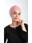 Pembe Pratik Hazır Geçmeli Tesettür Bone Fukuro Simli Büzgülü 2116_04 1