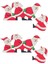 2pcs Noel Kapı Çerçevesi Süslemeleri Ahşap Noel Ev Kapıları Windows Duvarları Partisi, D (Yurt Dışından) 1