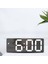 Akıllı Dijital Çalar Saat Başucu, Beyaz LED Seyahat USB Masa Saati, Yatak Odası Için 12/24H Tarih Sıcaklık Erteleme Ile, Siyah (Yurt Dışından) 5