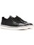 Erkek Siyah Bağcıklı Deri Sneaker 3
