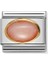 Composable Classic Dekoratif Link - Taşlar Oval - Pembe Mercan - 18K Altın 1