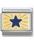 Composable Classic Dekoratif Link - Plakalar - Mavi Yıldız - (41 Star Blue) 18K Altın 1