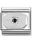 Composable Classic Dekoratif Link - Semboller - Körüklü Dikdörtgen Siyah - 925 Gümüş Zirkon 1