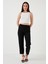 Beli Lastikli Keten Görünümlü Pantolon Bayan PANTOLON 5865797 2