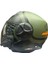 737 Gemini Army Green Güneş Vizörlü Yarım Motosiklet Kaskı - Xxl 1