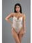 Destekli Dantelli Çıtçıtlı Body C15081 Sütlü Kahve 2