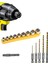 Altıgen Hex Adaptörlü Shank 1/4" Girişli Lokma Seti ve Titanium Matkapucu Seti 1