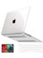 Apple MacBook Air 13.3 Inc Darbelere Dayanıklı Ön Arka Clear Parlak Kapak Kılıf ve Koruyucu Set A2337 A2179 A1932 Seri 1