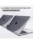 Apple MacBook Air 13.6 M2 Çipli 2022 Darbelere Dayanıklı Ön Arka Clear Parlak Kapak Kılıf ve Koruyucu Set A2681 2