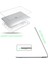 Apple MacBook Pro 14.2 M1 Çipli 2023 Darbelere Dayanıklı Ön Arka Clear Parlak Kapak Kılıf ve Koruyucu Set A2442 3