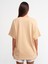 30310 Pamuklu Oversize T-Shirt-Bej 2