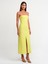 90758 Straplez Elbise-Lime 1