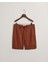 Erkek Kahverengi Relaxed Fit Keten Şort 205073.278 4