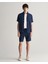 Erkek Lacivert Relaxed Fit Keten Şort 205073.410 1