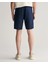 Erkek Lacivert Relaxed Fit Keten Şort 205073.410 3