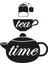 Tea Time Çay Zamanı Figürlü Ahşap Mutfak Duvar Dekorasyonu 2