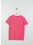 Pembe Kız Çocuk Bisiklet Yaka Baskılı T-Shirt Rogers Gırl 2
