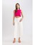 Culotte Gabardin Pantolon Yüksek Bel Basic Düz Cepli Geniş Bol Paça C7535AX24SM 1