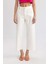 Culotte Gabardin Pantolon Yüksek Bel Basic Düz Cepli Geniş Bol Paça C7535AX24SM 4
