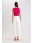 Culotte Gabardin Pantolon Yüksek Bel Basic Düz Cepli Geniş Bol Paça C7535AX24SM 5