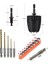 Altıgen Hex Adaptörlü Shank 1/4" Girişli 3/8" Mandren Lokma Matkap Ucu Seti 3