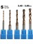 Kalıpçı Taşlama Delme Cnc Router Karbür Uç Seti 3.40MM - 3.80MM Çap Carbide Matkap Ucu 5 Parça Set 1