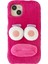 iPhone 15 Plus Cartoon Sosis Şeklinde Dudak Peluş+Tpu Fall Anti Tele Anti TeIefon Kılıfı (Yurt Dışından) 1