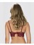 Dantelli Kaplı Balensiz Ayarlanabilir Askılı Üçgen Kesim Transparan Bralet (Lacivert, Ekru, Bordo) 2