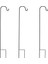3x Çoban Kanca Pasa Dayanıklı Bahçe Hissesi Açık Metal Bitki Standı Askı Kuş Besleyici Kutup 80.5X10X1 cm (Yurt Dışından) 2
